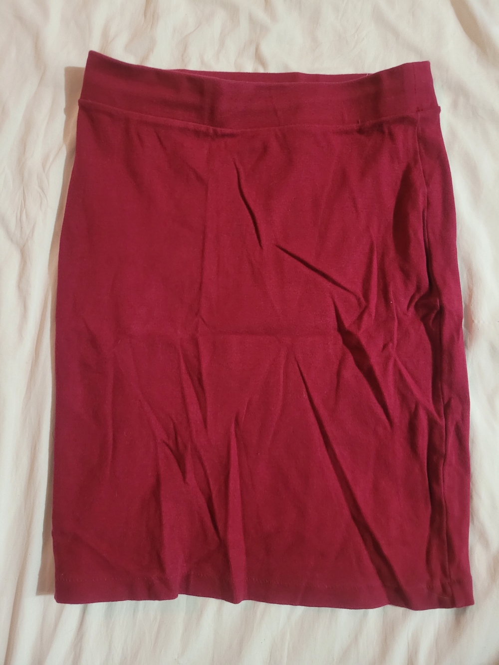 Forever 21 Burgundy Pencil Skirt
